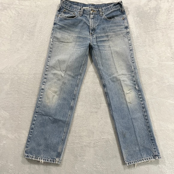 Carhartt Jeans Men's 35x31*‎ Relaxed Fit Straight Leg Blue B460 DPS Y2K Vintage